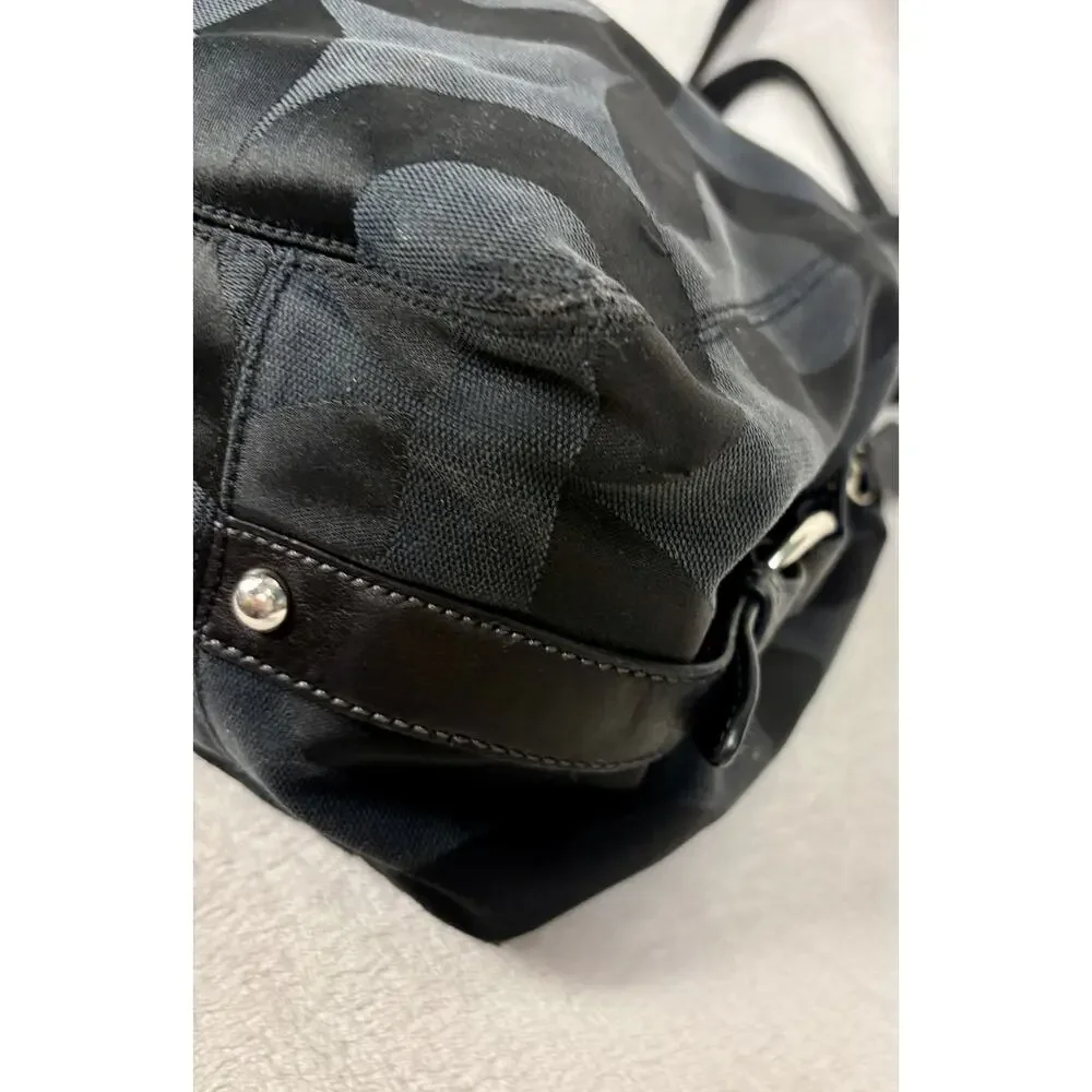 Coach Y2K Madison Op Art Sateen Maggie Shoulder Bag with Scarf